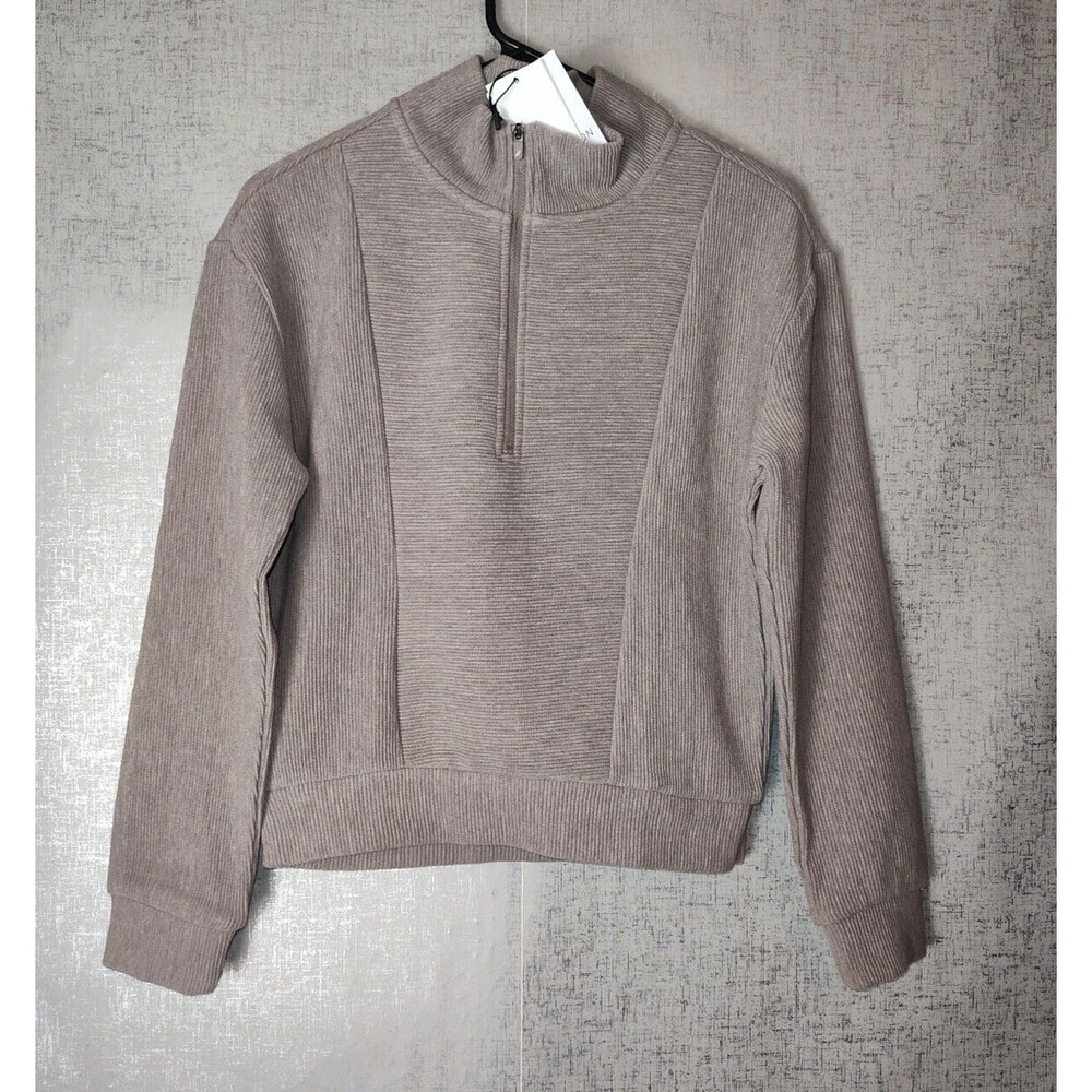 Recreation Vivianne Ribbed Half Zip Sz XSP